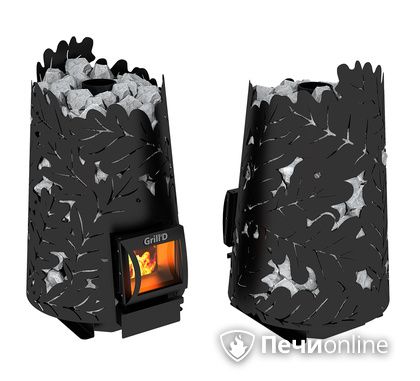 Дровяная печь-каменка GrillD Dubravo 180 short black в Верхней Салде