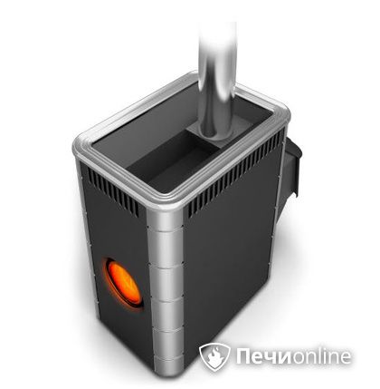 Дровяная банная печь TMF Аврора Inox ДА Иллюминатор антрацит НВ  в Верхней Салде