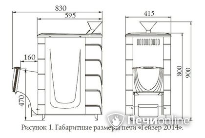Дровяная печь-каменка TMF Гейзер 2014 Inox ДН КТК ЗК антрацит в Верхней Салде