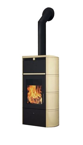 Печь-камин Edilkamin Flamma 24 kw V.A. Pergamena с Т/О в Верхней Салде