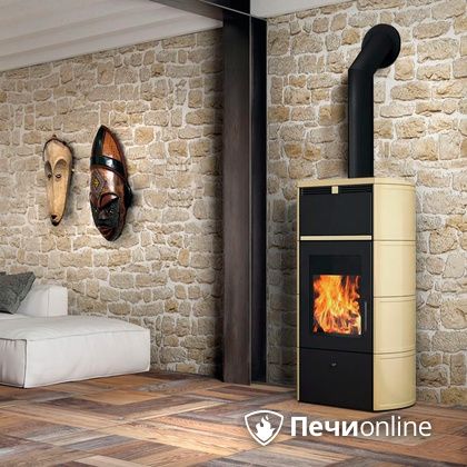 Печь-камин Edilkamin Flamma 24 kw V.C. Pergamena с Т/О в Верхней Салде