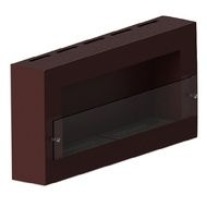 Биокамин ЭкоЛайф Window Fat II Glass black burgundy Арома